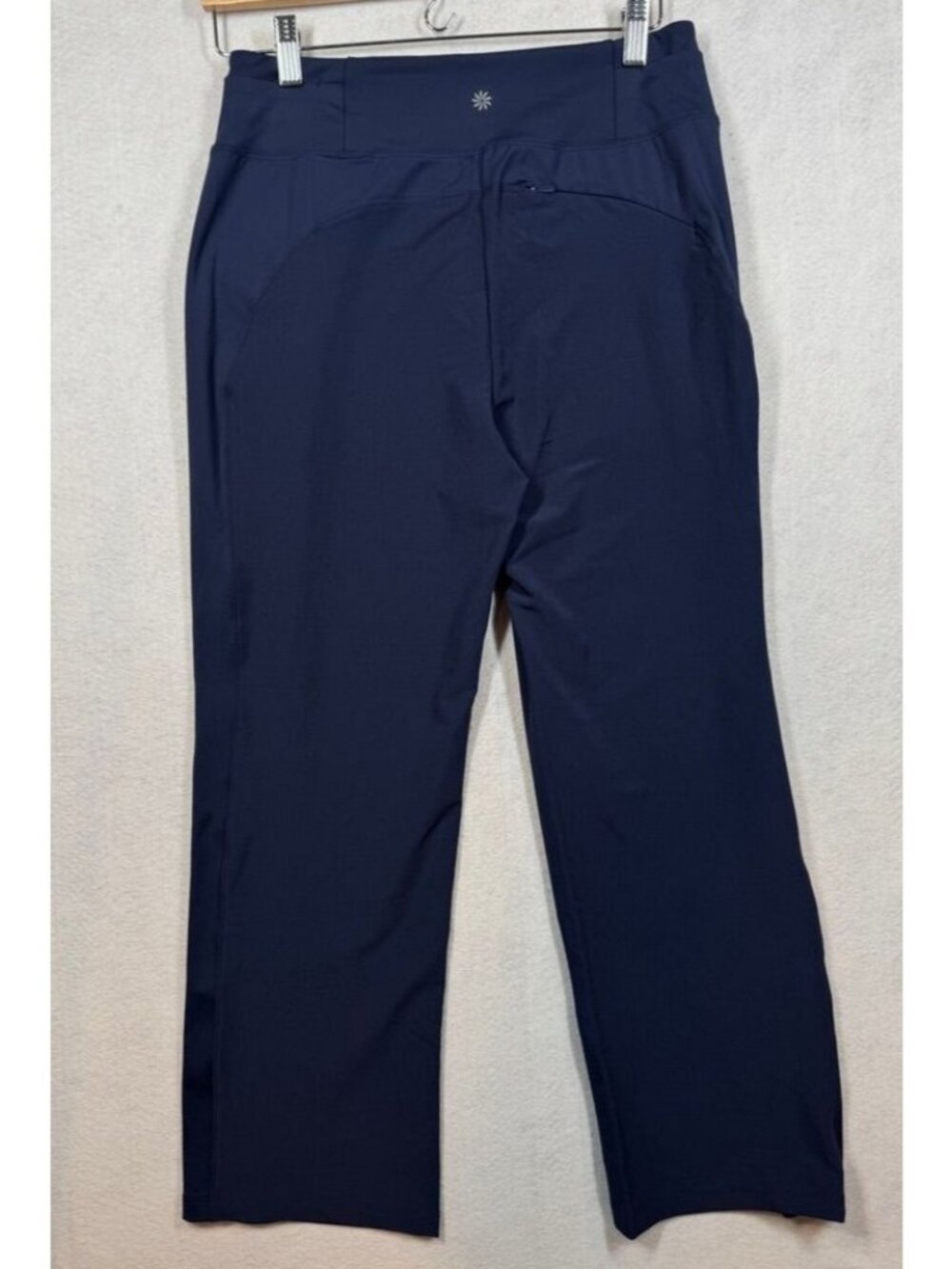 Athleta Fairway Golf Pant Navy Blue High Rise Woven Athleisure 533753 Women's 10 - Picture 4 of 10